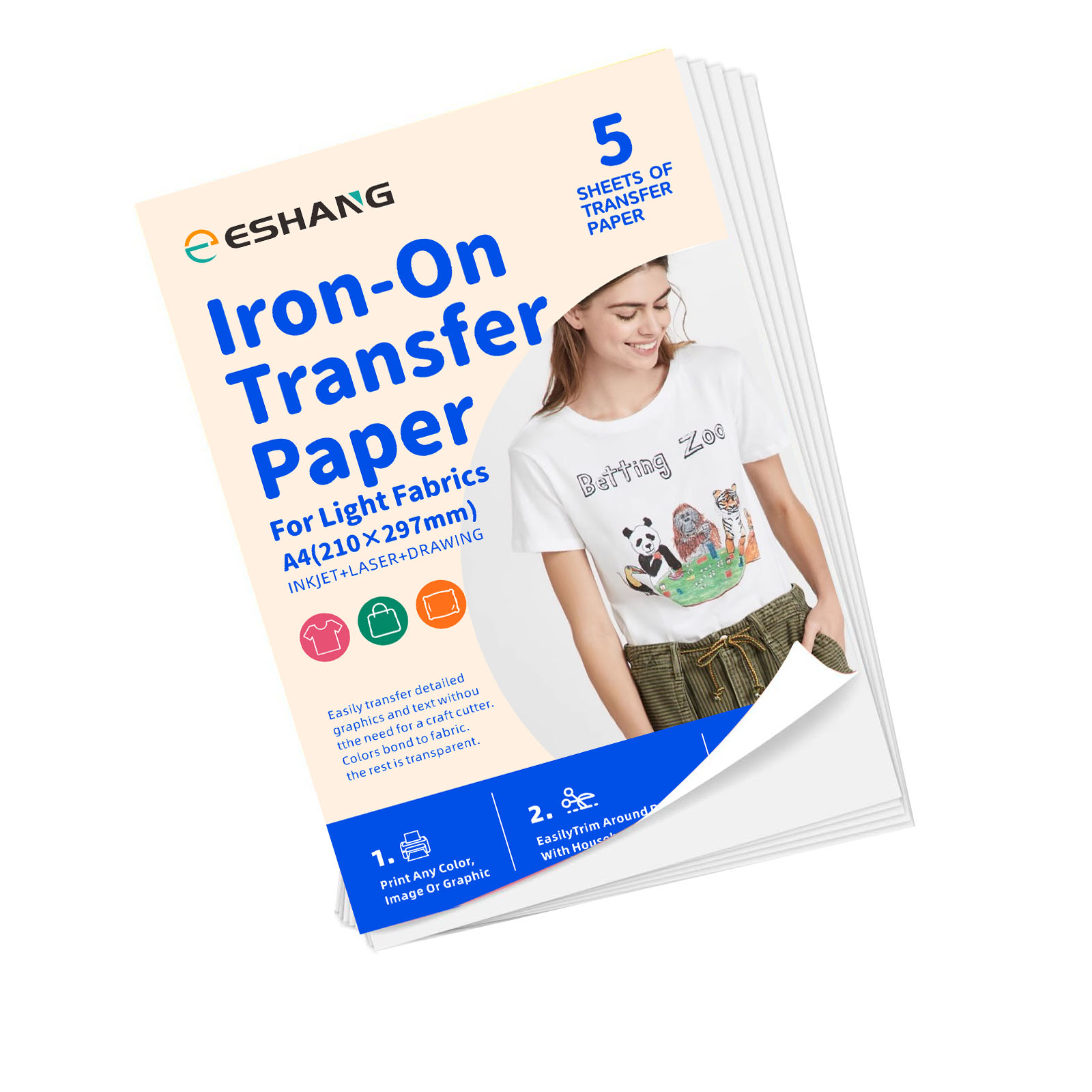 Transfer Paper Carbon - 5 Sheets A4 Heat Transfer Paper