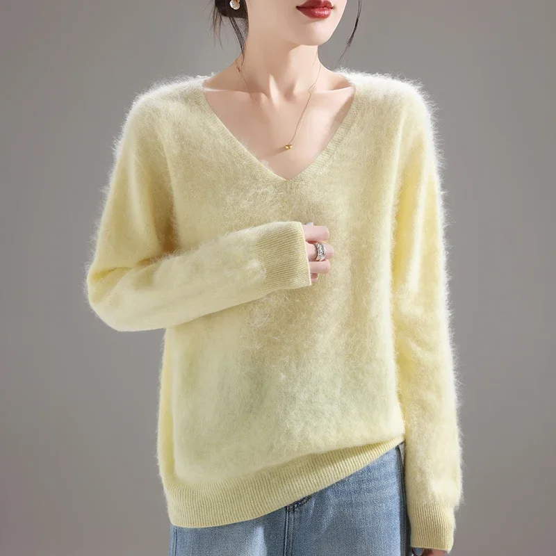 Embroidery Origin - 2025 Women's 100% Merino Wool Sweater,