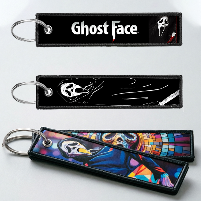 Embroidery Gift - GHOST FACE Key Chain for Men