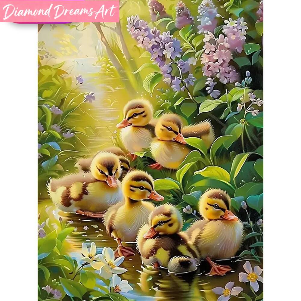 Embroidery Art - Frameless, 5D DIY Diamond Painting Duck