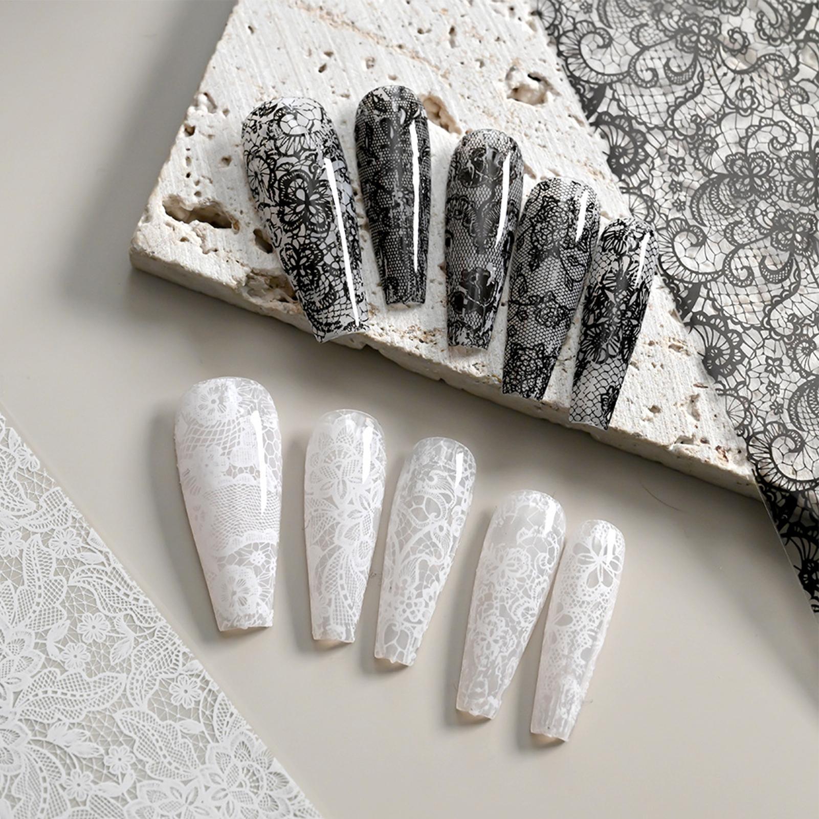 Transfer Paper Carbon - Nail Lace Stickers Self-Adhesive DIY 10