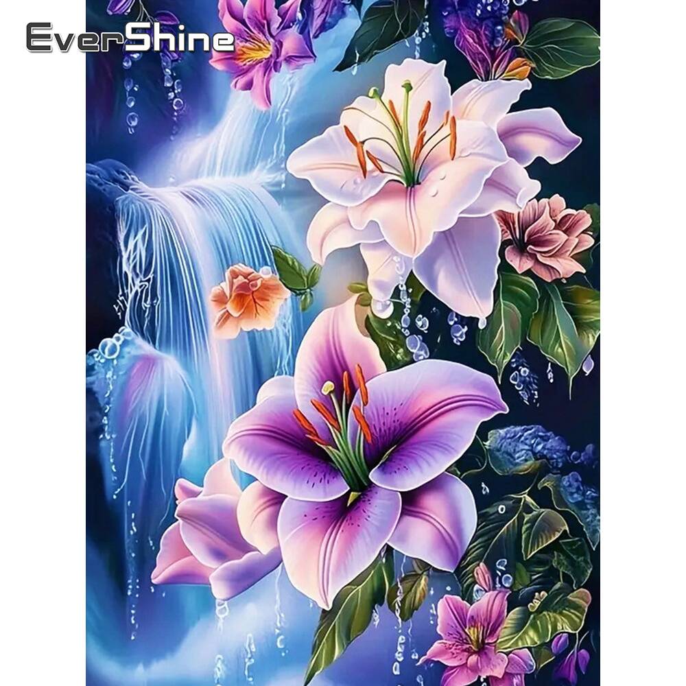 Embroidery Flower - Evershine 5D DIY Full Square Diamond