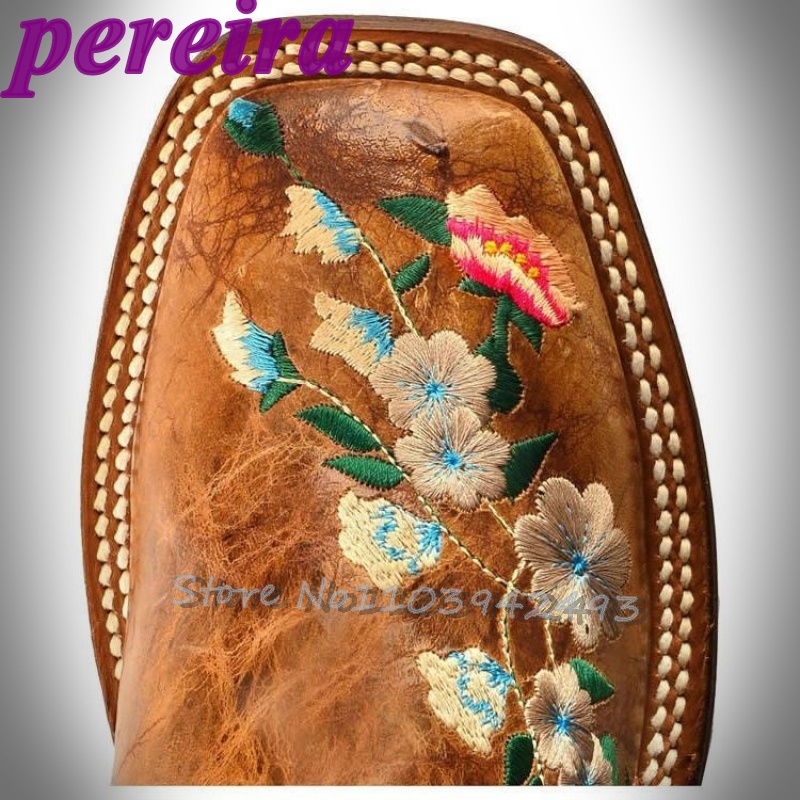 Embroidered Flower Boots Rose  - Embroidery Rose review and price
