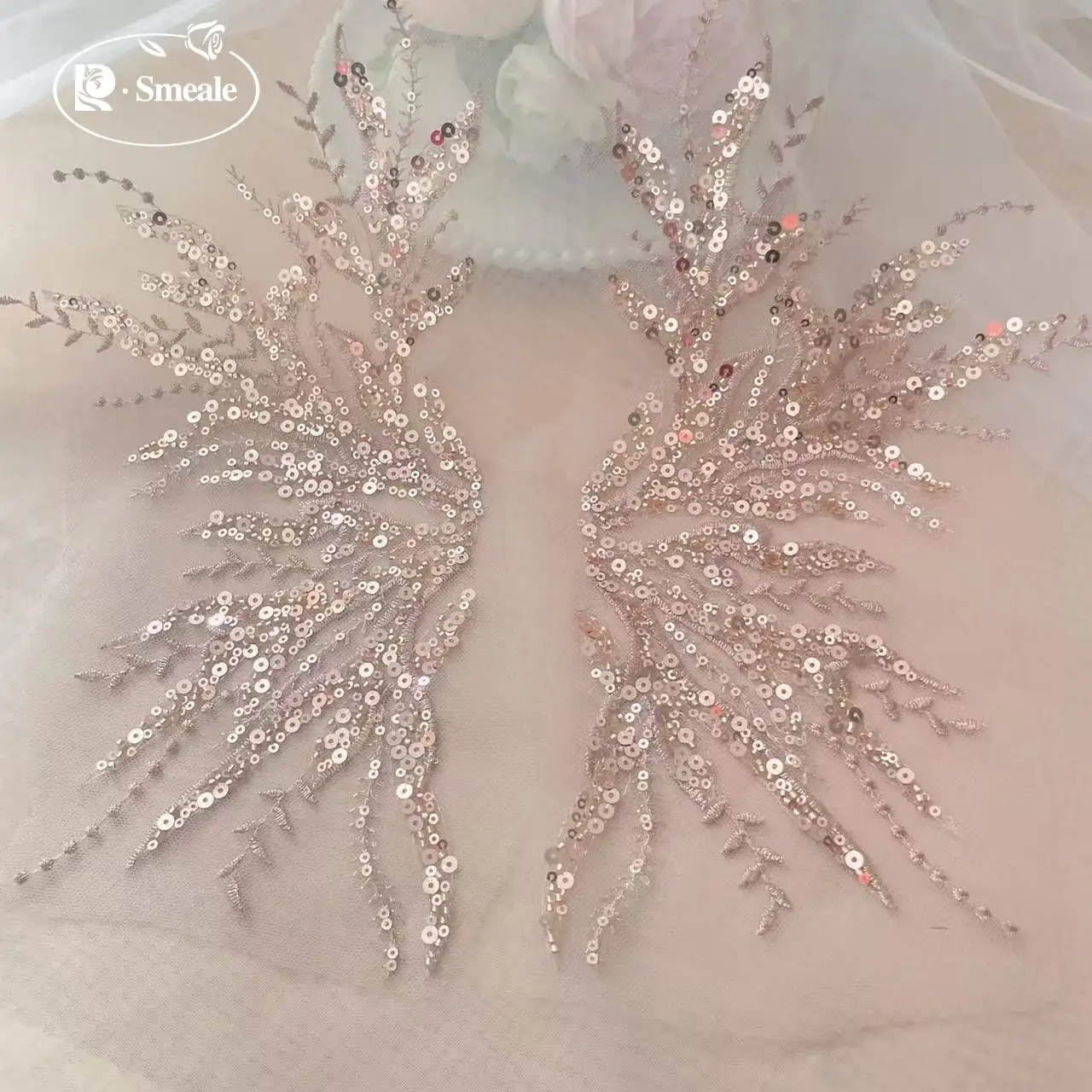 5Pair-2Pair.Rose Gold Sequin T - Embroidery Youtube review and price