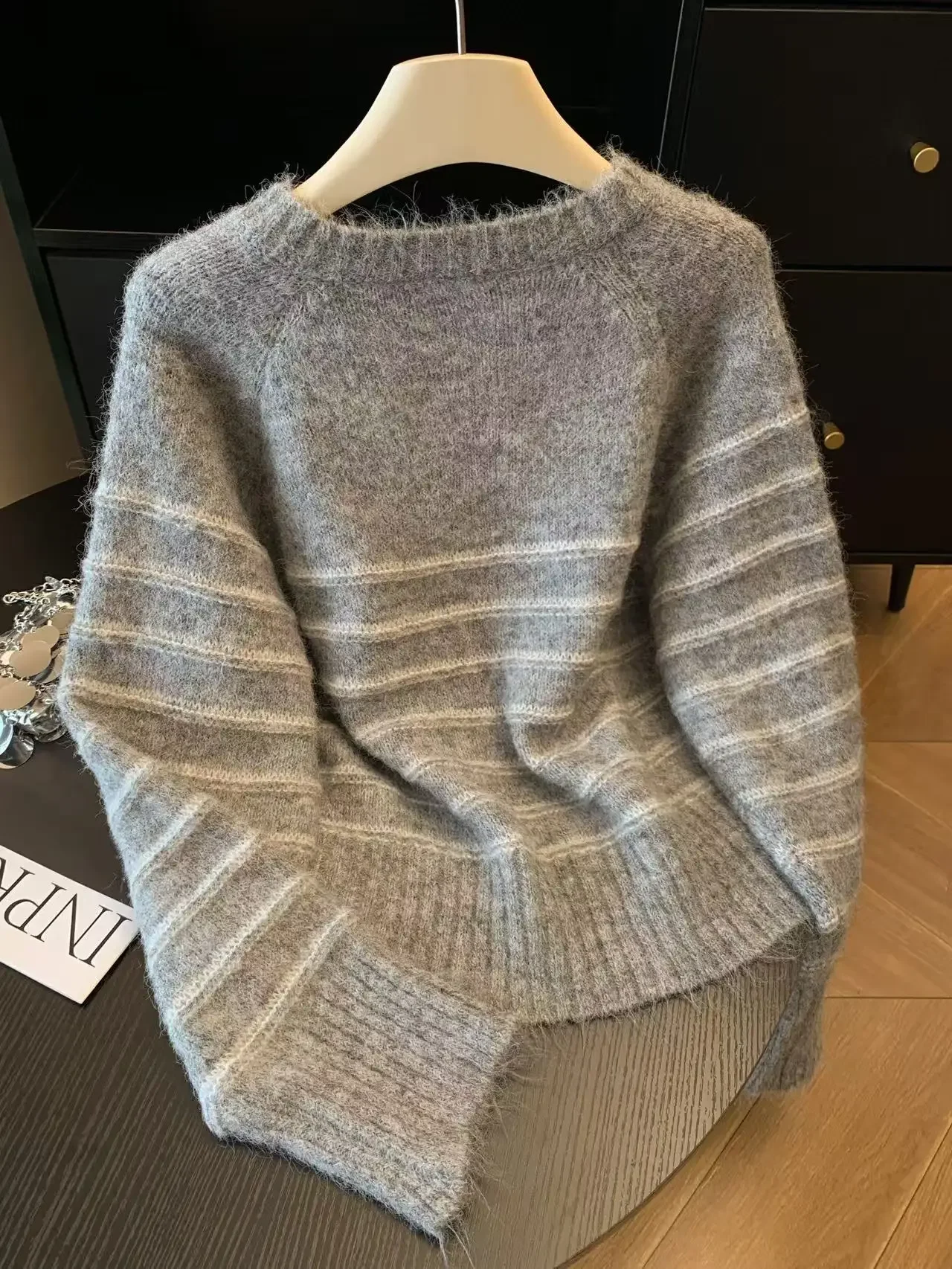 Autumn Winter Women's Striped  - Embroidery Origin review and price