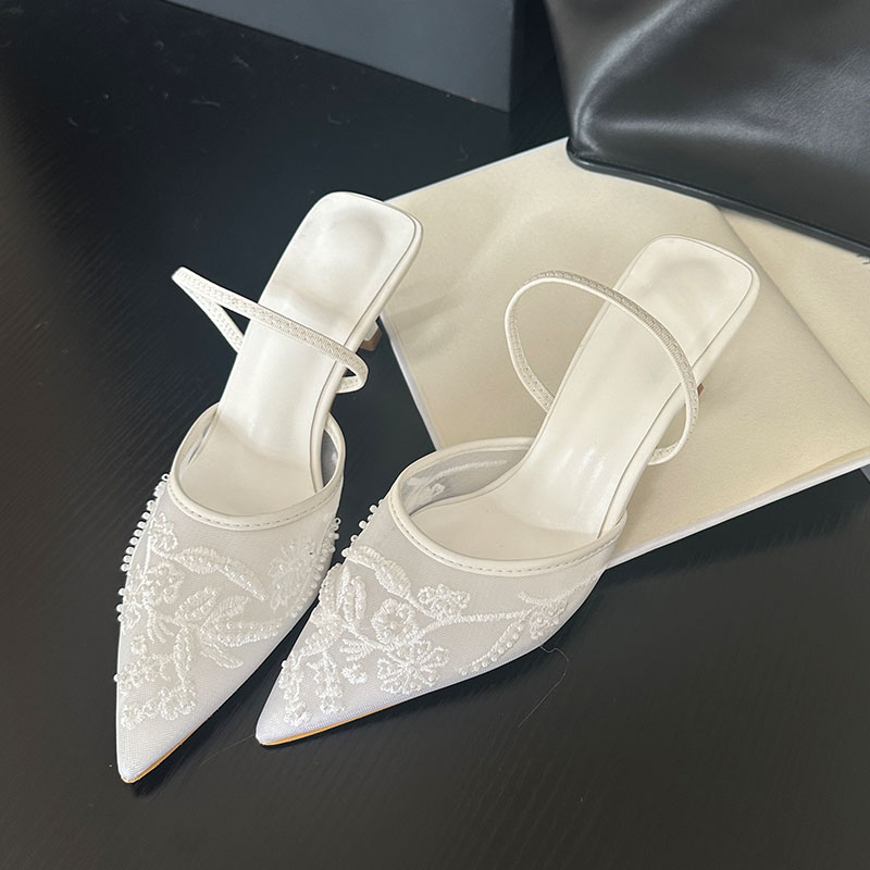 2026 Elegant Slingback Sandals - Embroidery Flower review and price