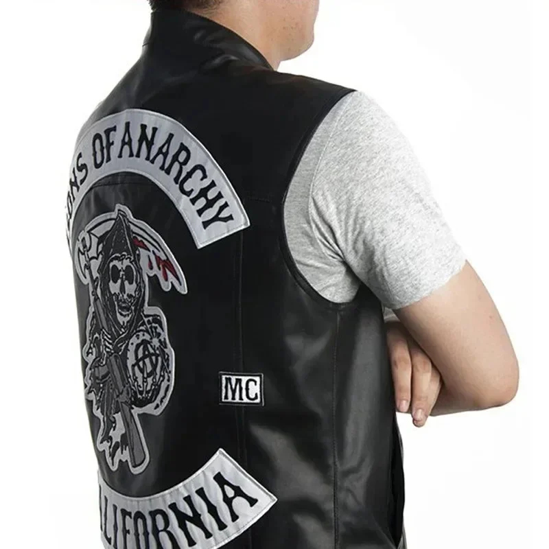 ABC123Leather Men Motorcycle C - Embroidery Youtube review and price