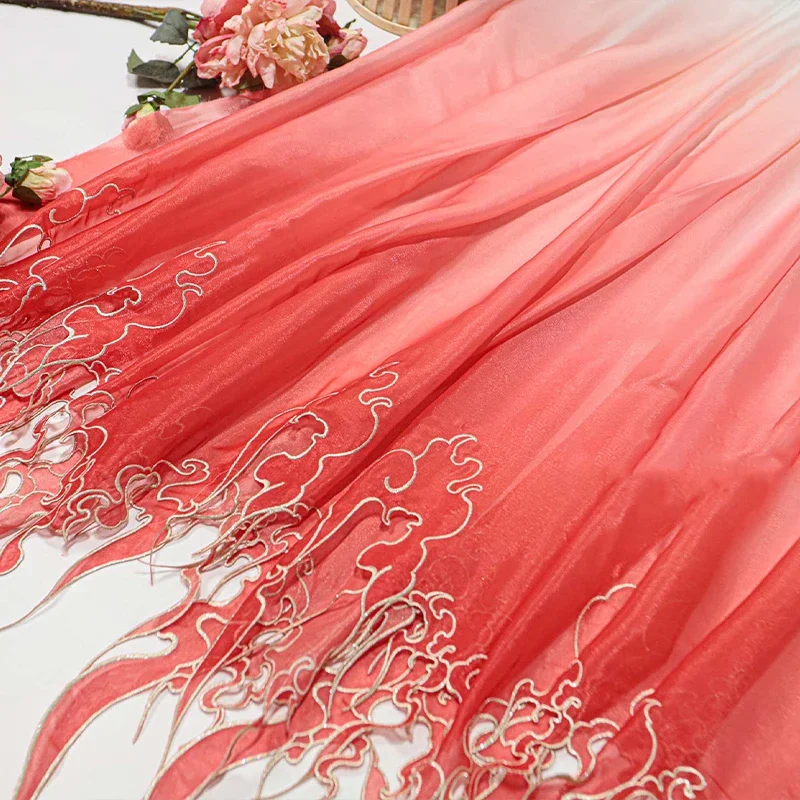 Chinese Style Embroidery Lotus - Embroidery Fabric review and price