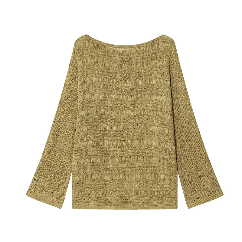 Vintage Boat Neck Knit Sweater - Embroidery Origin review and price