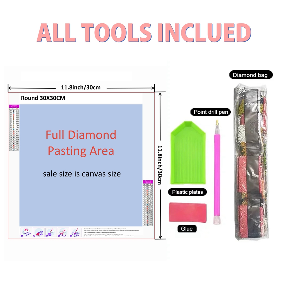 1pc frameless  5D Diamond Pain - Embroidery Gift review and price