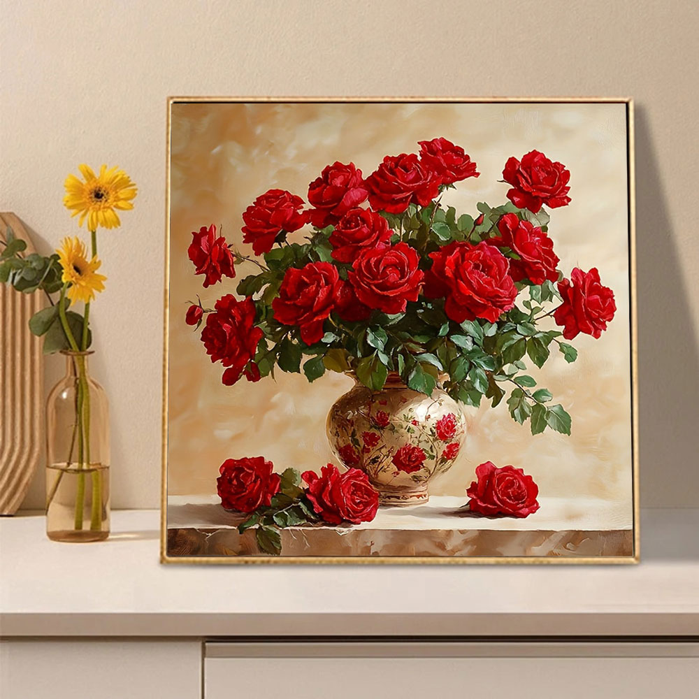 Rose Diamond Painting Full Squ - Embroidery Rose review and price