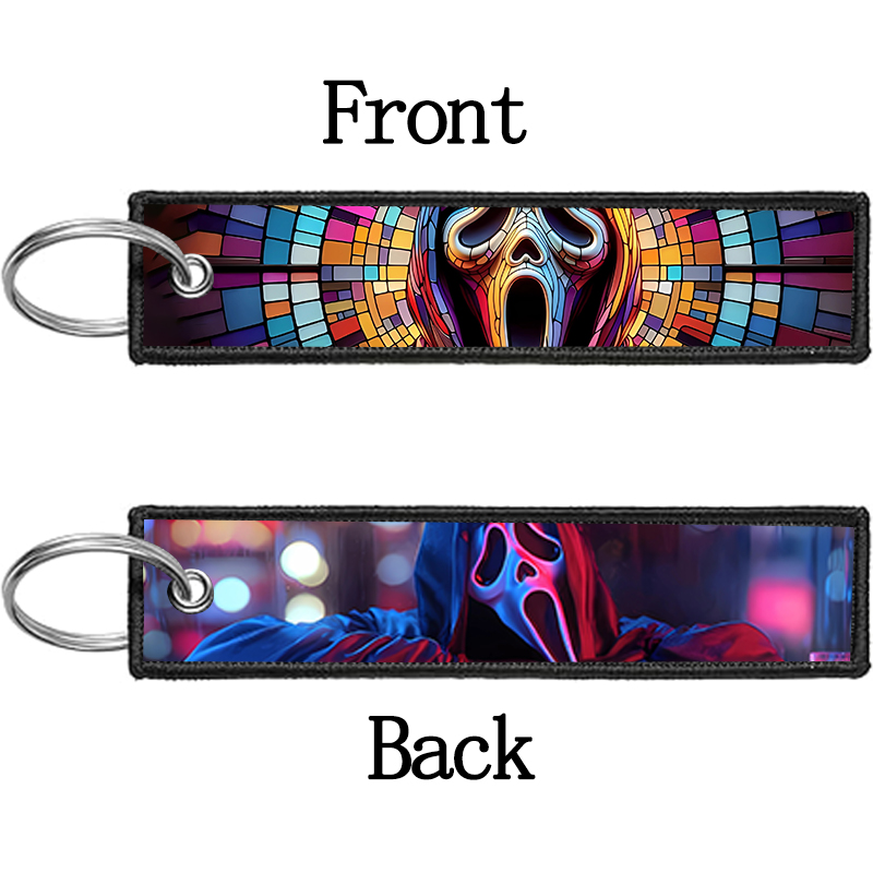 GHOST FACE Key Chain for Men W - Embroidery Gift review and price