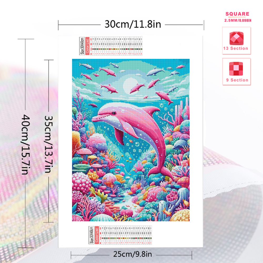 Momoart Diamond Mosaic Dolphin - Embroidery Gift review and price