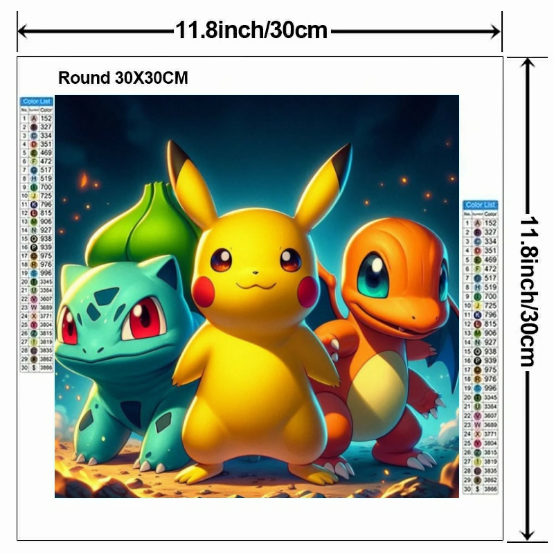 Cartoon Pokémon 5D DIY Diamond - Embroidery Gift review and price
