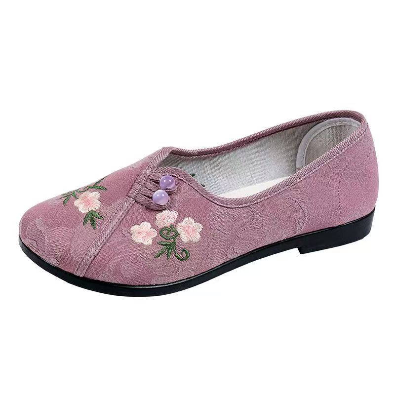 Chinese Style Women Flat sole  - Embroidery Fabric review and price