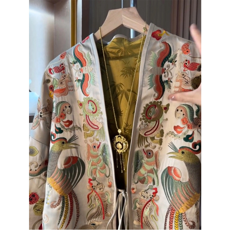 New Chinese Style Kimono Cardi - Embroidery Origin review and price