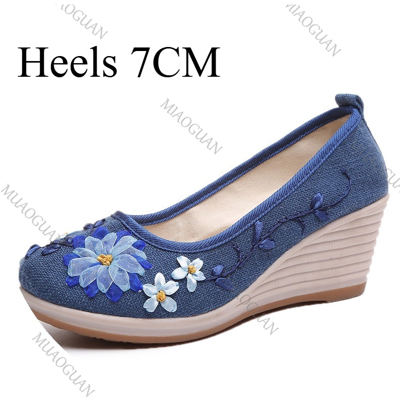 Embroidered Women Comfort Wedg - Embroidery Canvas review and price