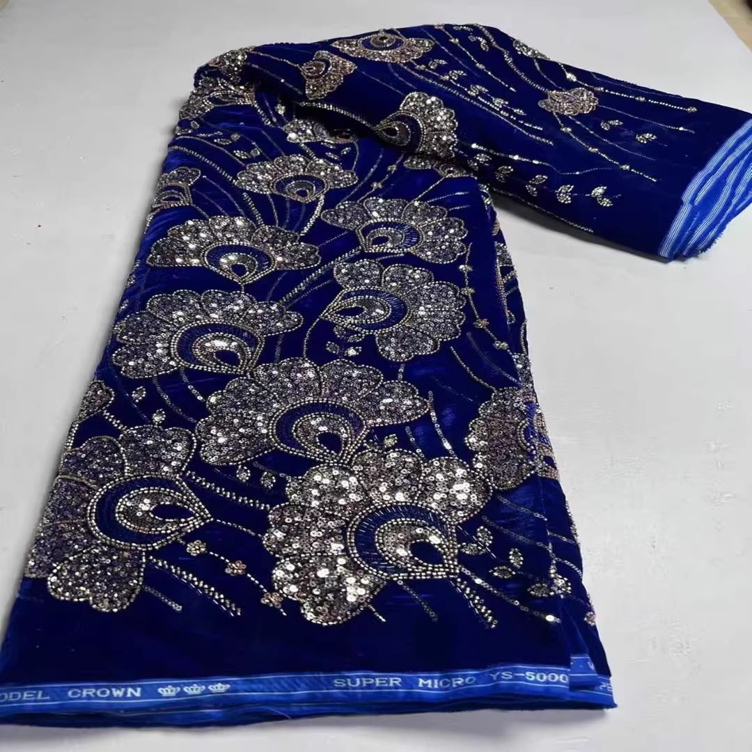 5yard New velvet tela Sequin b - Embroidery Youtube review and price