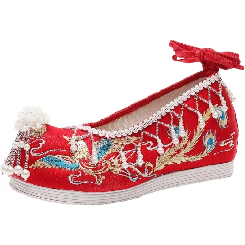 Women New Red Embroidered Wedd - Embroidery Canvas review and price