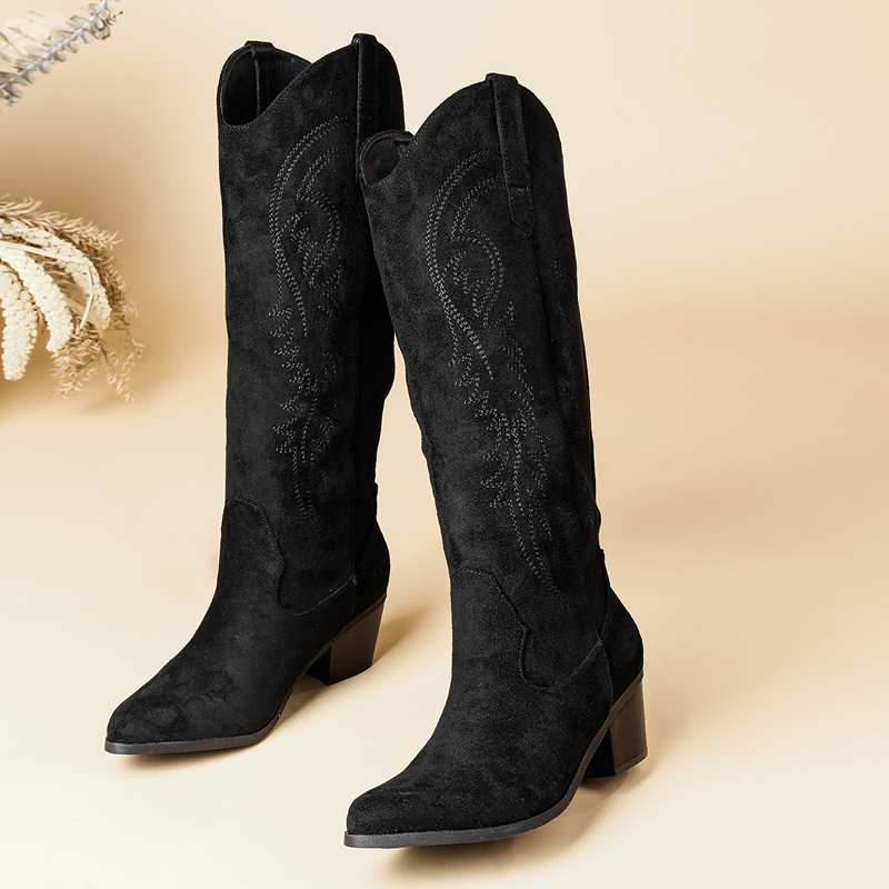 Women's Pointed Toe Suede Embr - Embroidery Gift review and price