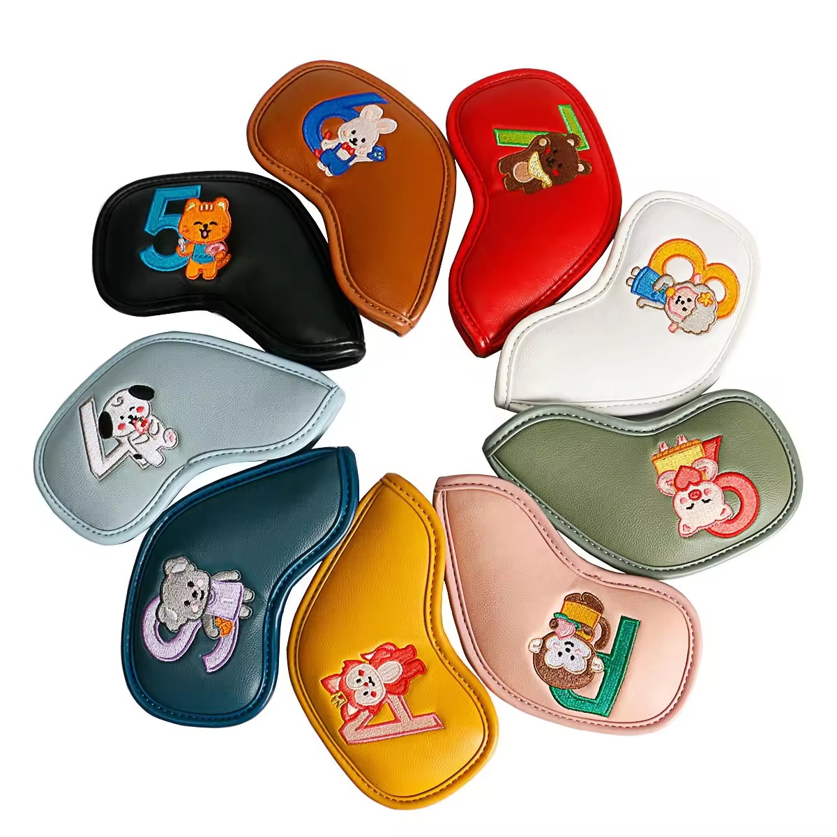 9Pcs Cute Cartoon Animal Golf  - Embroidery Gift review and price