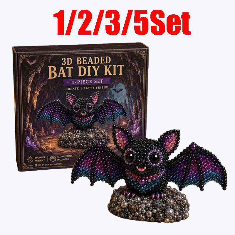 1/2/3/5Set 3D Beaded Bat Craft - Embroidery Youtube review and price