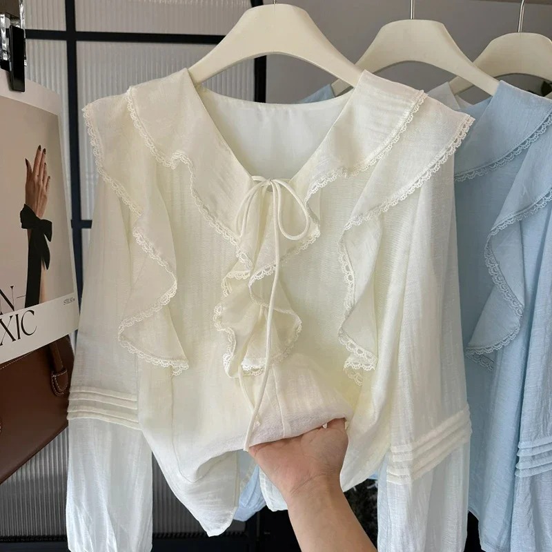 French V-Neck Chic Long Sleeve - Embroidery Origin review and price