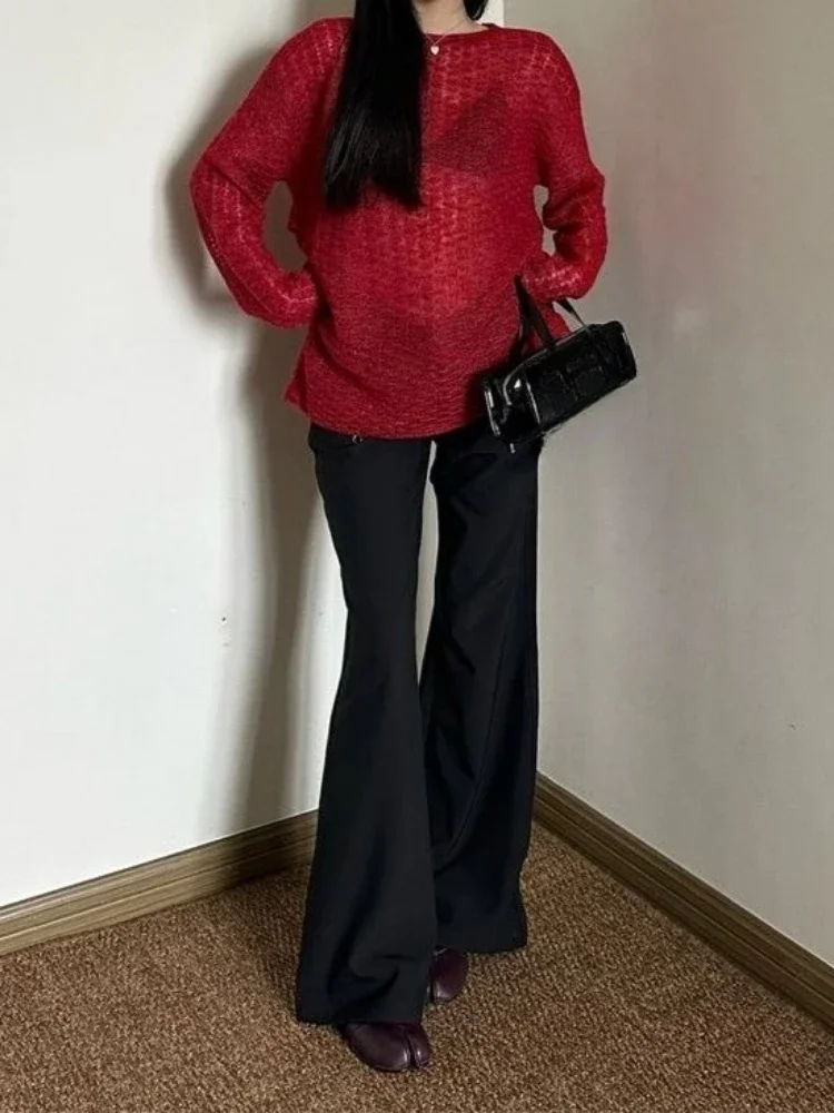 Y2K See-Through Knitted Women' - Embroidery Origin review and price