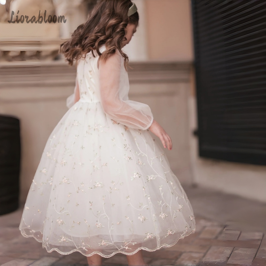 Customized Flower Girl Dress P - Embroidery Flower review and price
