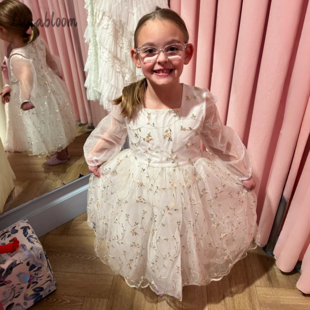 Customized Flower Girl Dress P - Embroidery Flower review and price